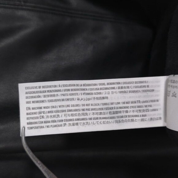 Abercrombie & Fitch Women's MEDIUM Black Faux Leather Sleeveless Mini Dress - Picture 13 of 13